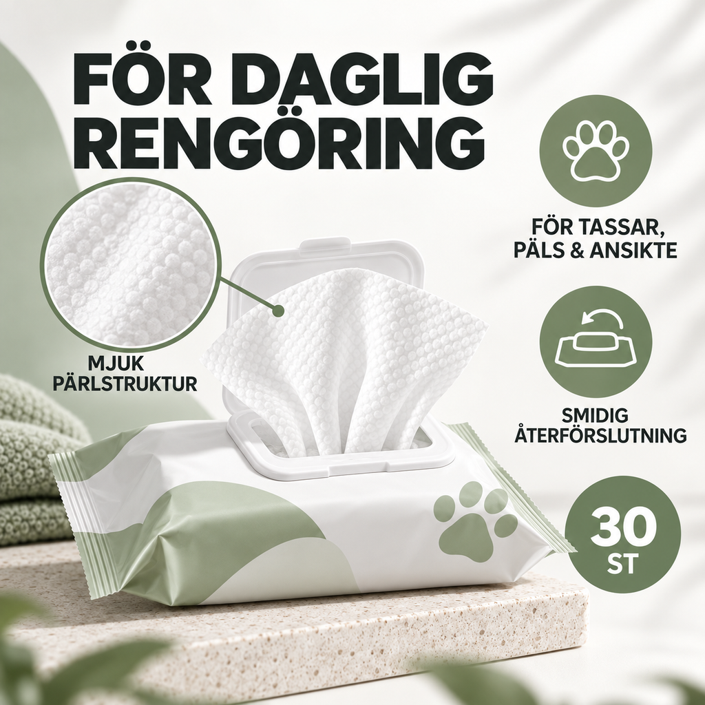 TryggKlo™ Tasservetter – 30-pack