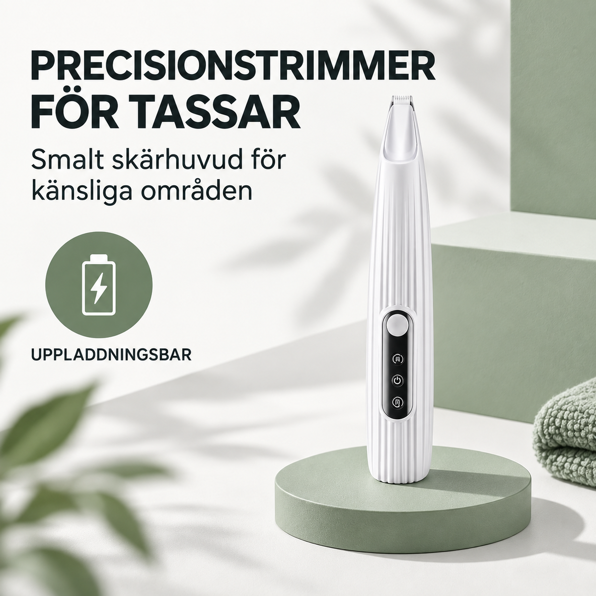 TryggKlo™ Elektrisk Tass-trimmer